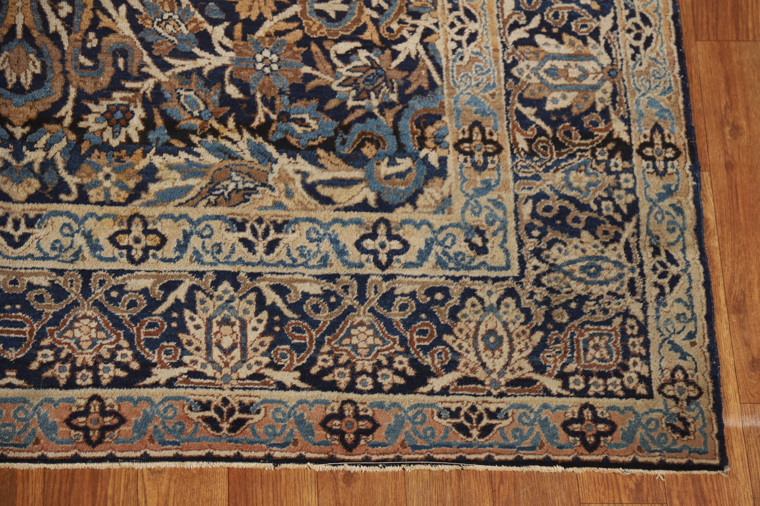 Pre-1900 Antique Vegetable Dye Kerman Ravar Persian Rug 5x7