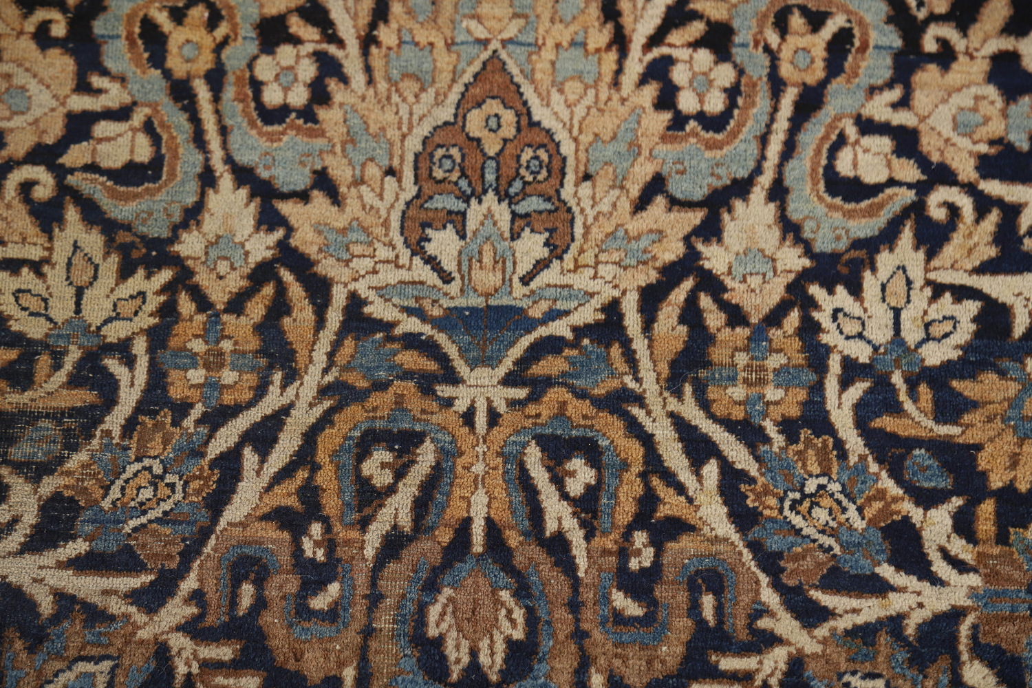 Pre-1900 Antique Vegetable Dye Kerman Ravar Persian Rug 5x7