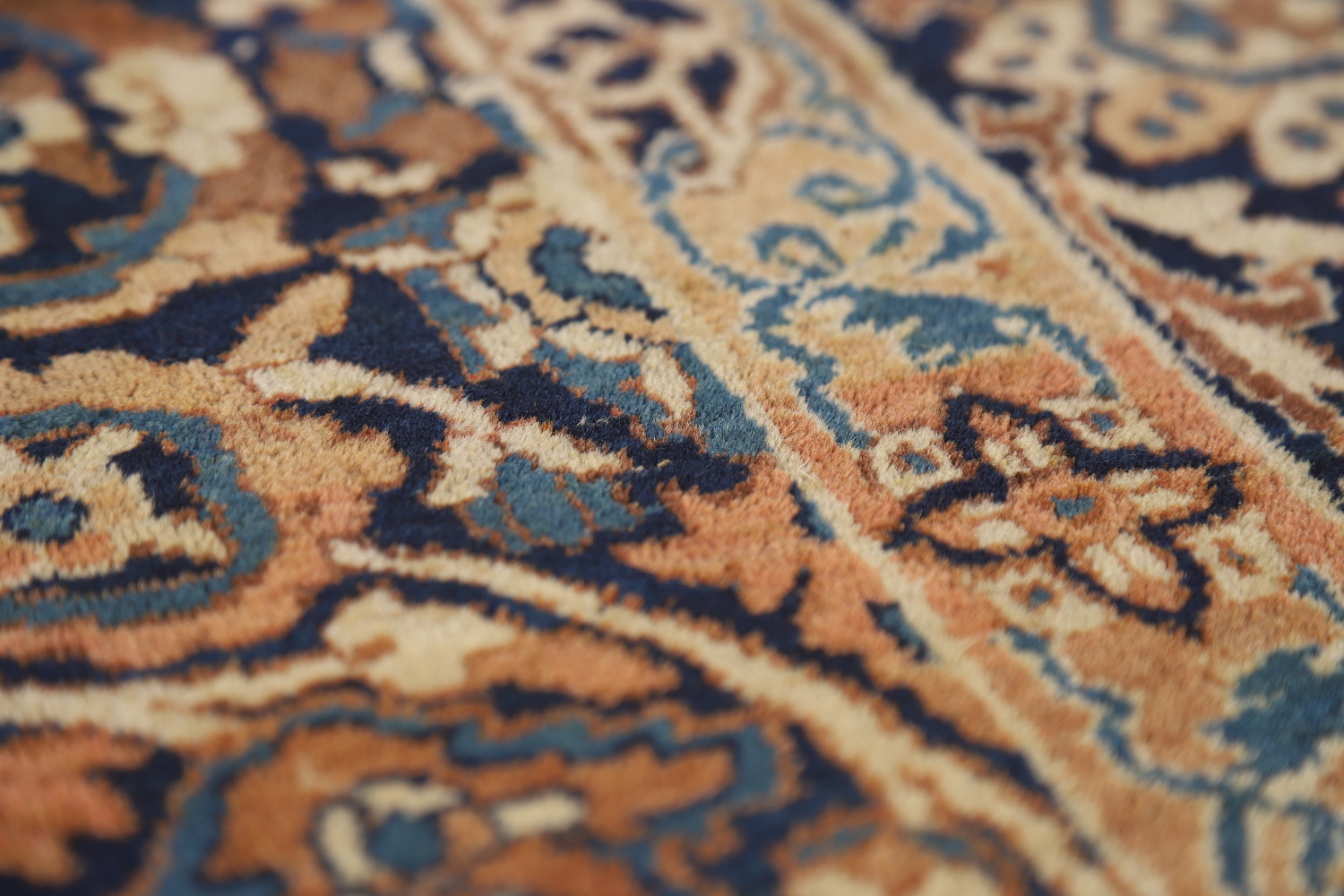 Pre-1900 Antique Vegetable Dye Kerman Ravar Persian Rug 5x7