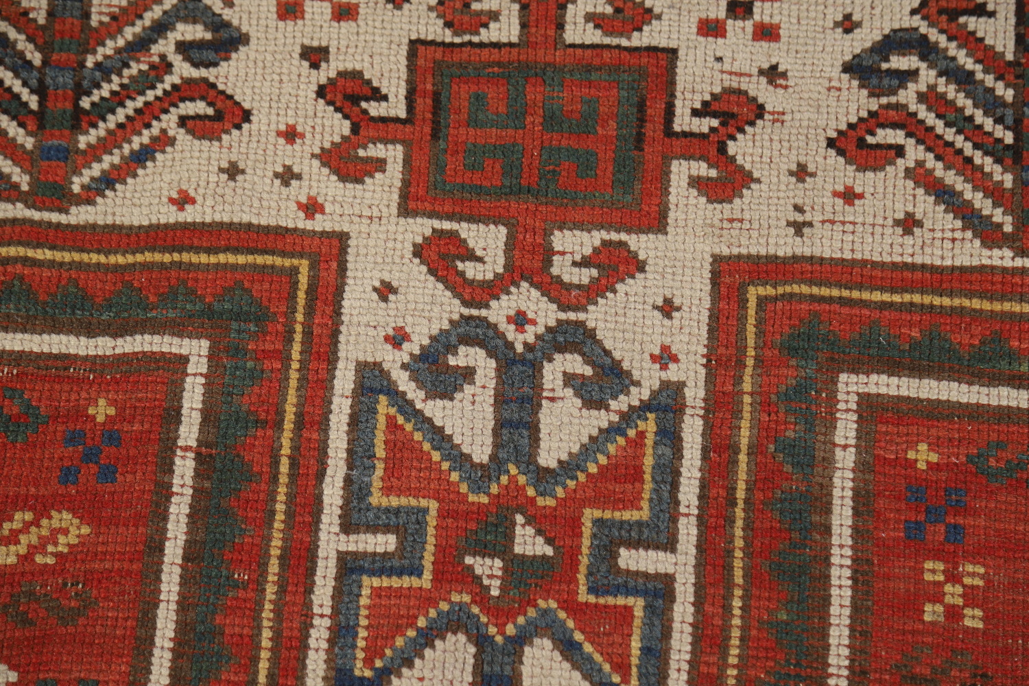 Pre-1900 Antique Vegetable Dye Caucasian Persian Rug 4x6