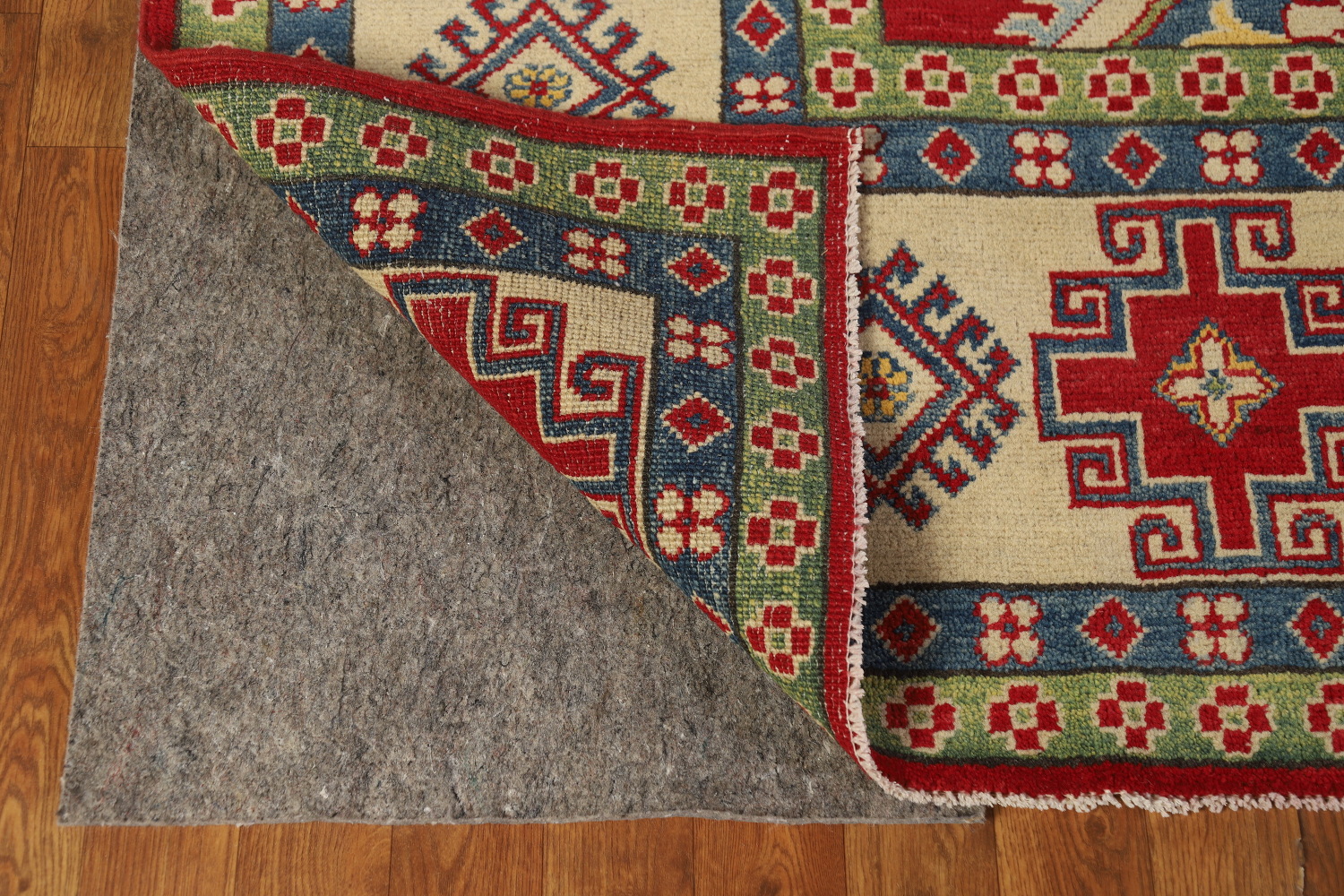Red Wool Handmade Kazak Oriental Area Rug 8x11