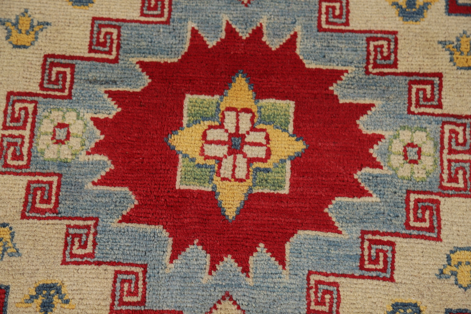 Red Wool Handmade Kazak Oriental Area Rug 8x11