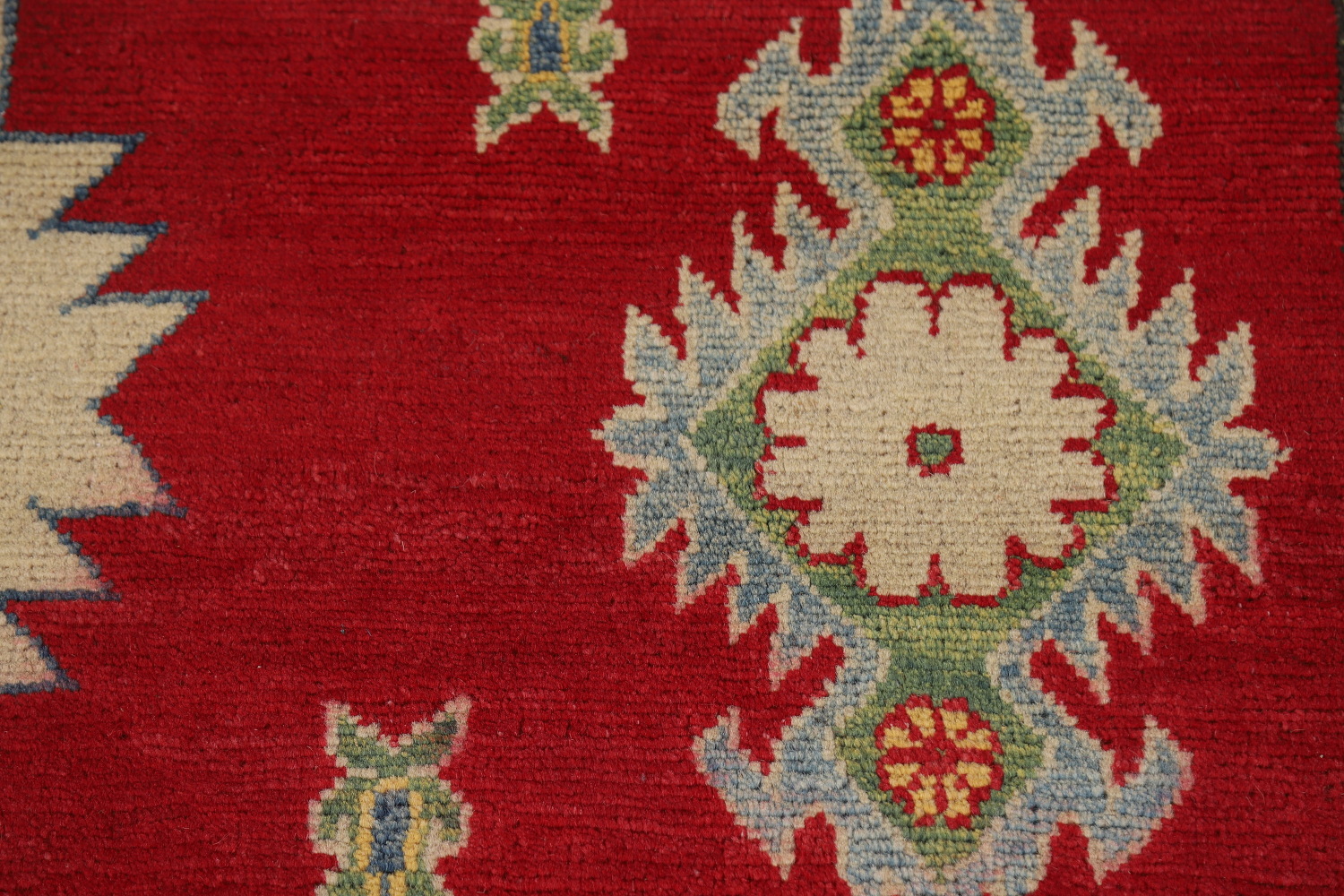 Red Wool Handmade Kazak Oriental Area Rug 8x11