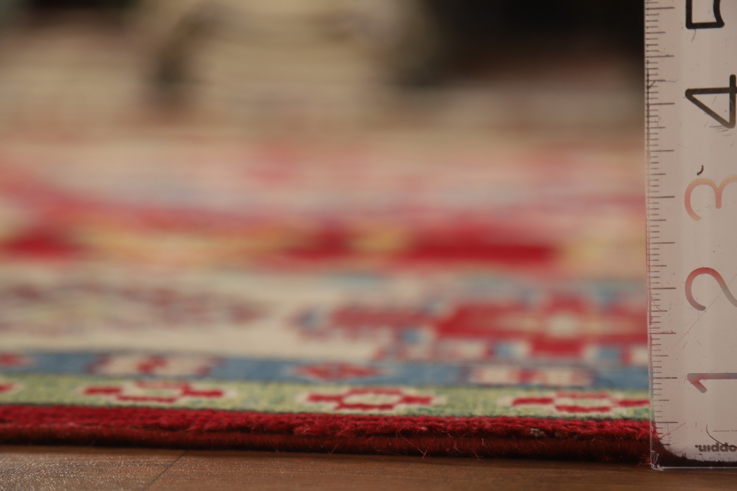 Red Wool Handmade Kazak Oriental Area Rug 8x11