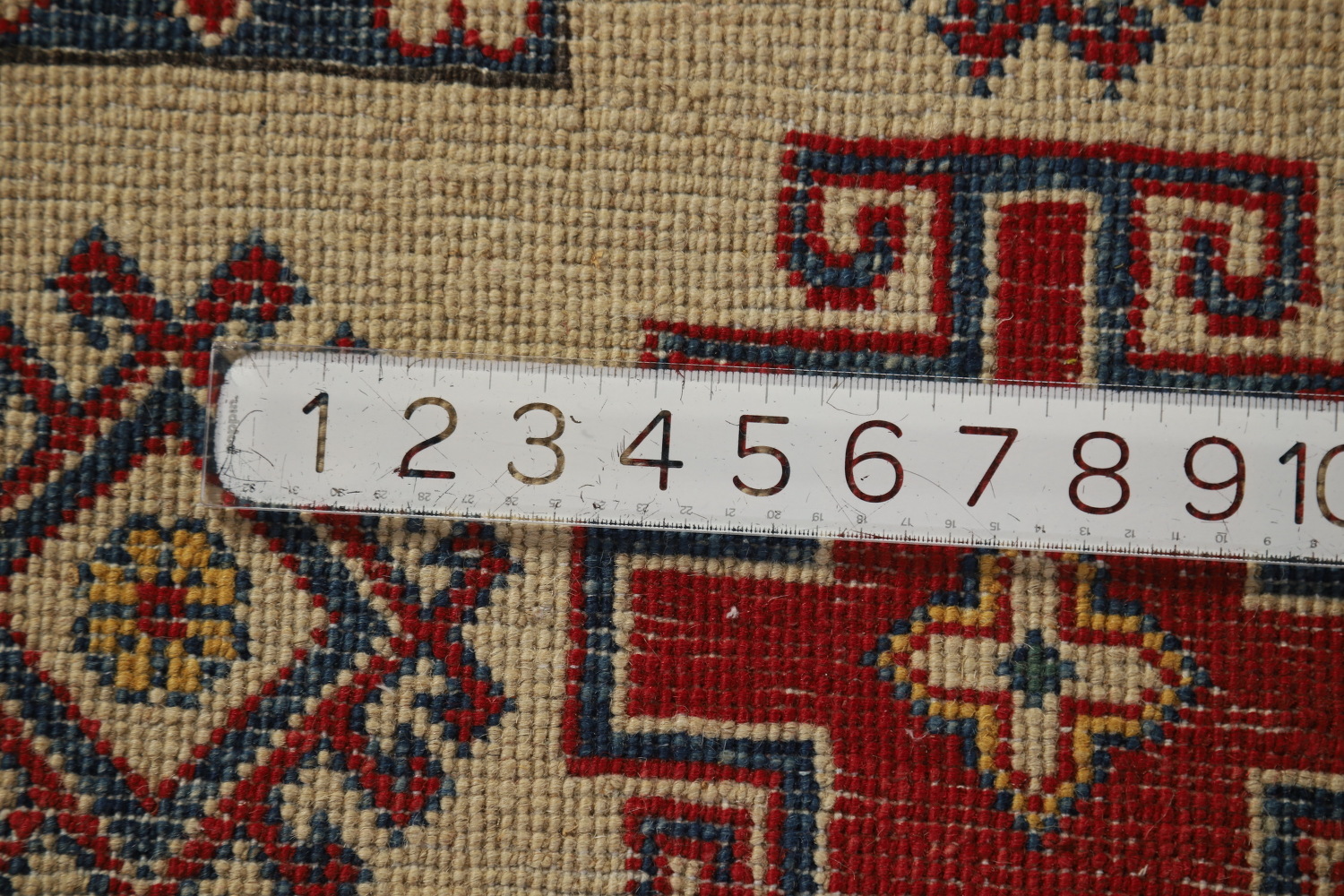 Red Wool Handmade Kazak Oriental Area Rug 8x11