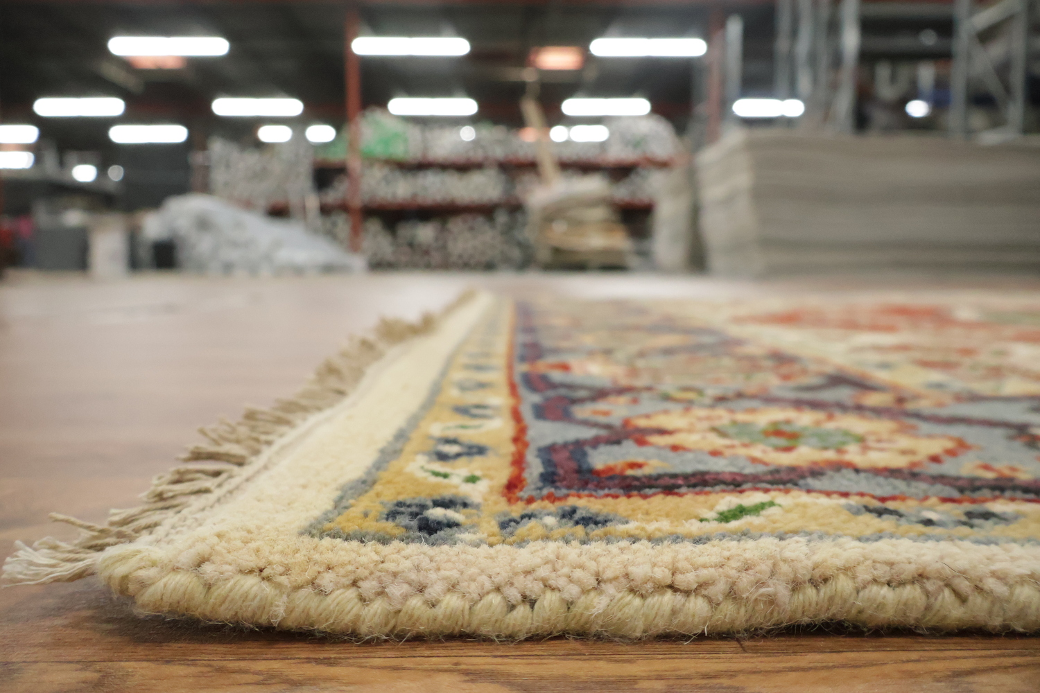 Red Geometric Viss Oriental Area Rug 6x9