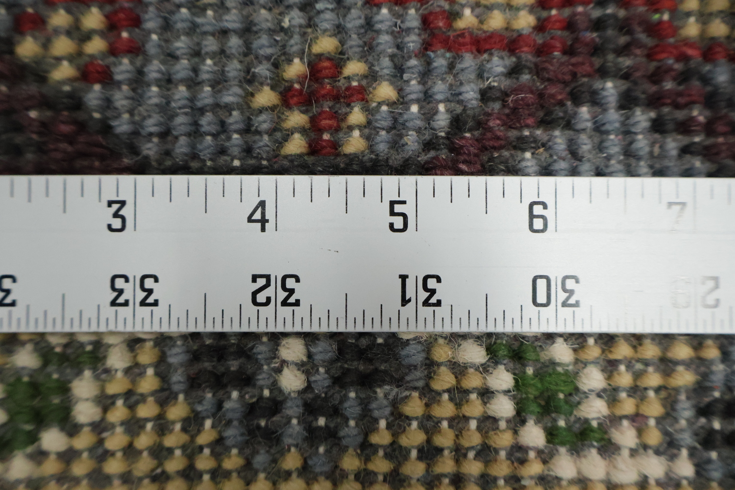 Red Geometric Viss Oriental Area Rug 6x9