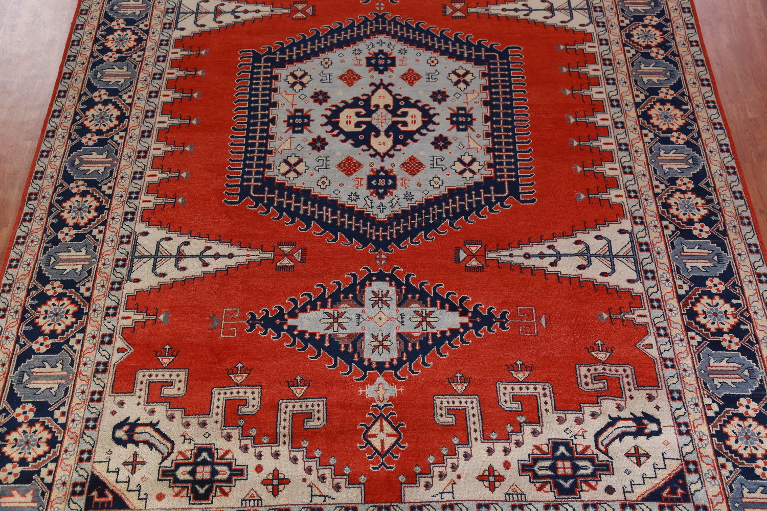 Red Geometric Viss Oriental Large Rug 12x18