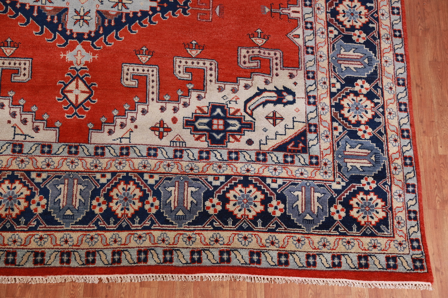 Red Geometric Viss Oriental Large Rug 12x18