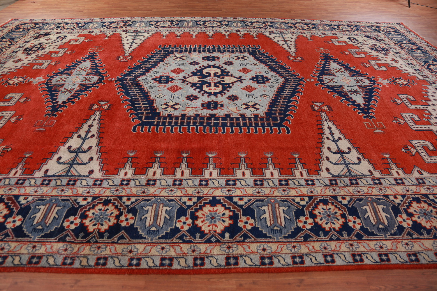 Red Geometric Viss Oriental Large Rug 12x18