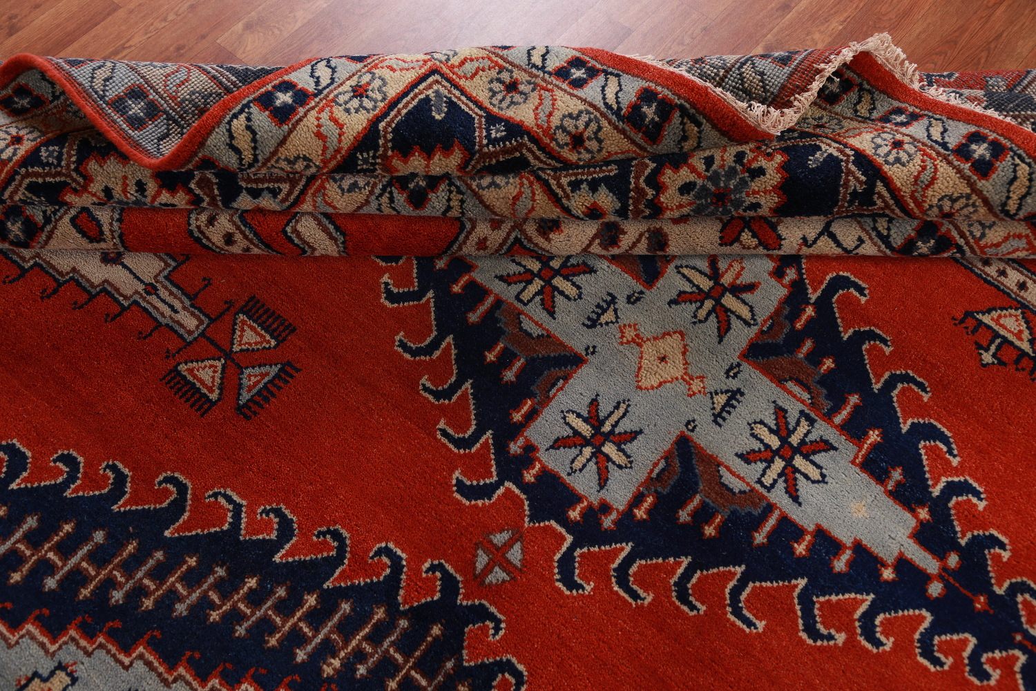 Red Geometric Viss Oriental Large Rug 12x18