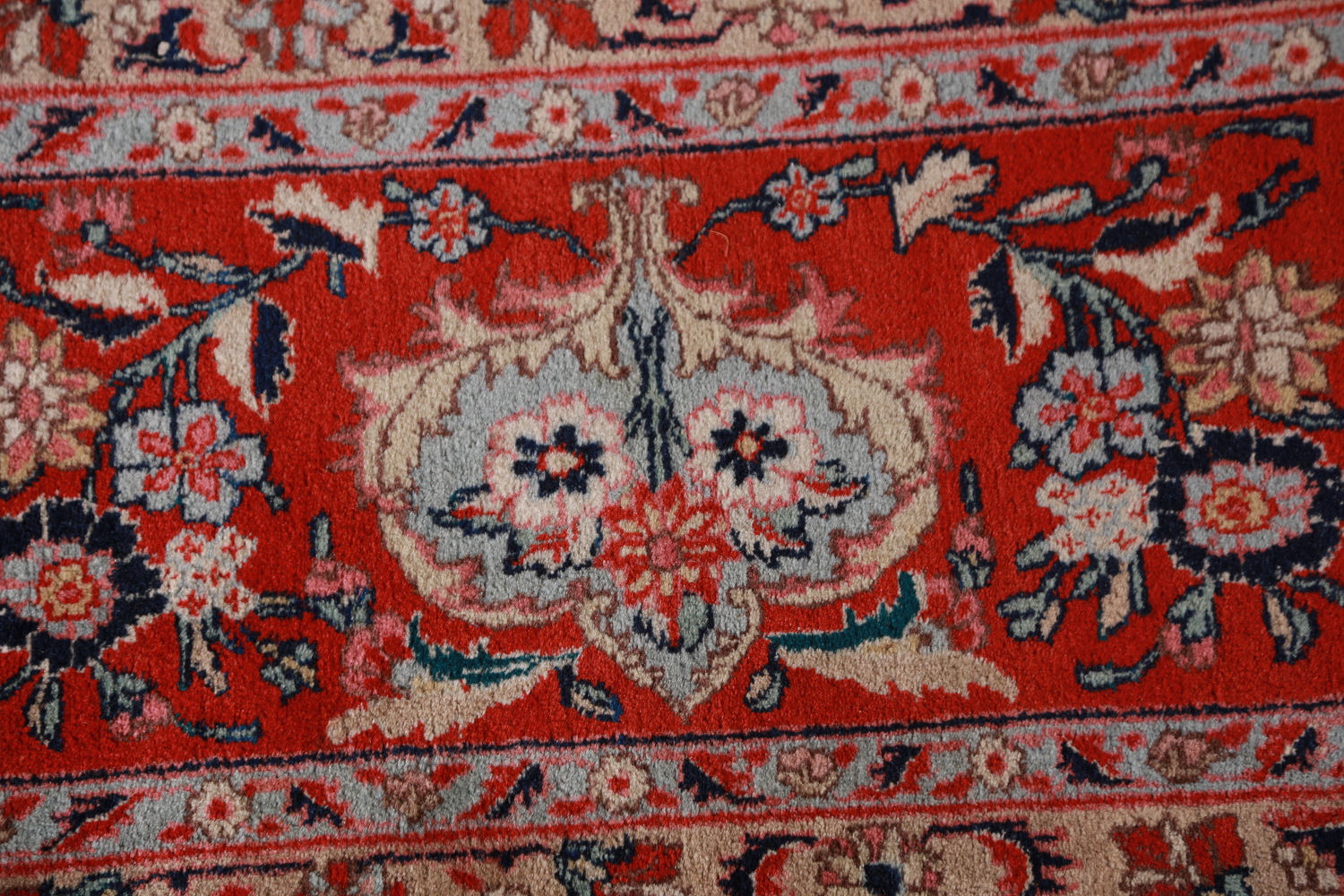Vegetable Dye Dark Blue Floral Bidjar Persian Area Rug 10x13