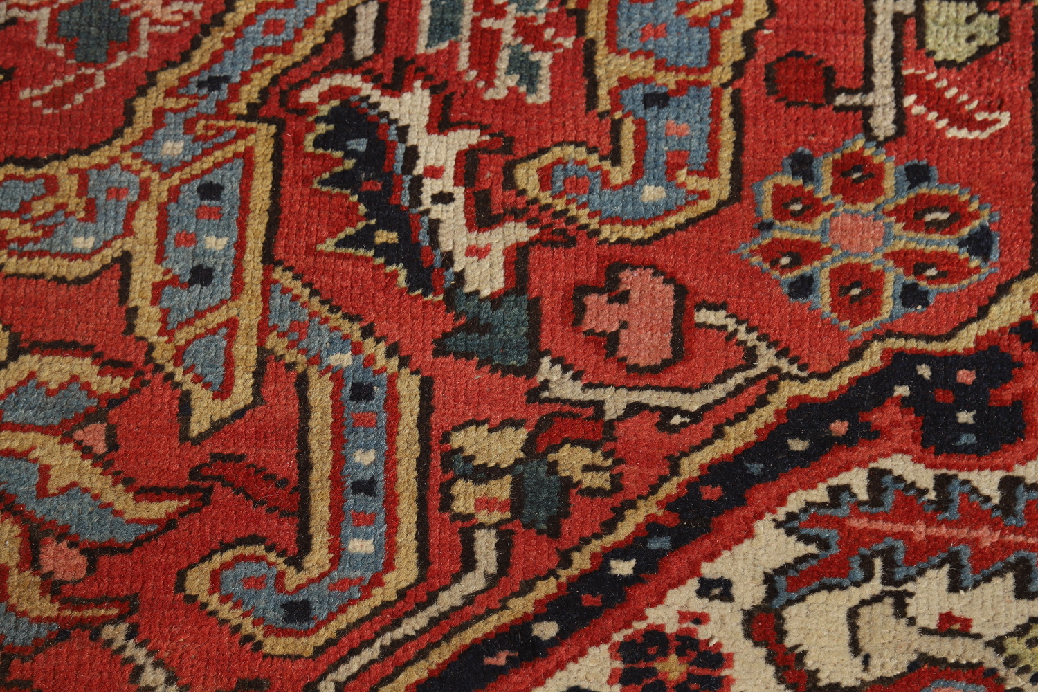 Antique Vegetable Dye Heriz Serapi Persian Area Rug 10x12