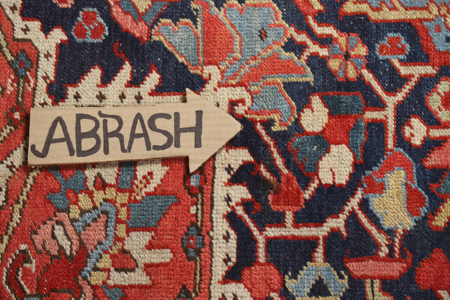 Antique Vegetable Dye Heriz Serapi Persian Area Rug 10x12