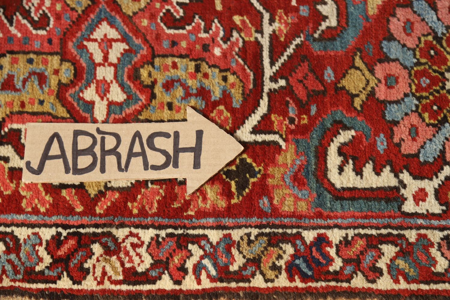 Antique Vegetable Dye Heriz Serapi Persian Area Rug 10x12