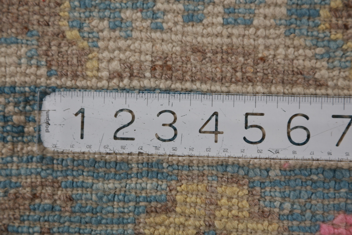 Vegetable Dye Oushak Turkish Runner Rug 3x15