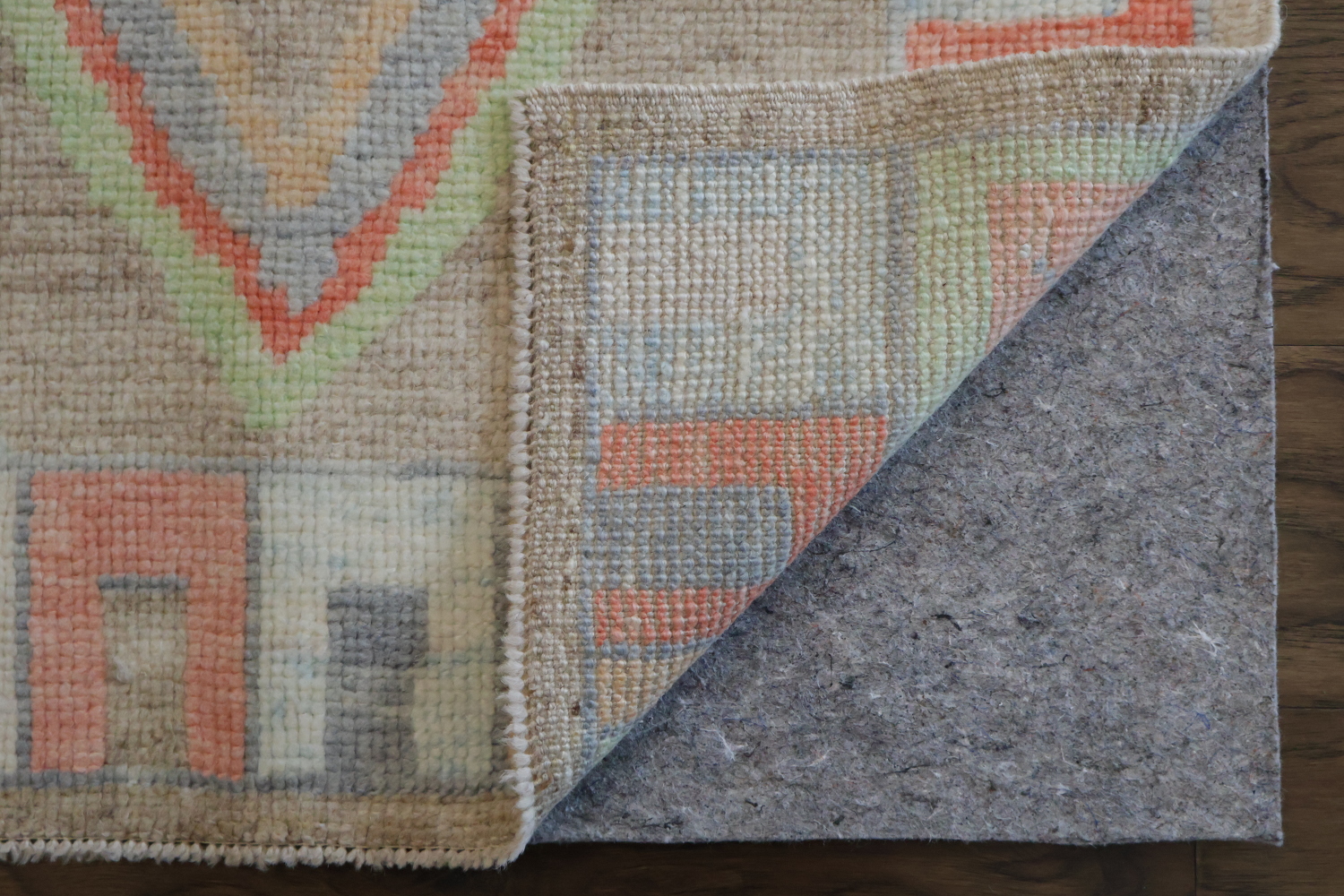 Vegetable Dye Pastel Oushak Turkish Runner Rug 3x9 ft