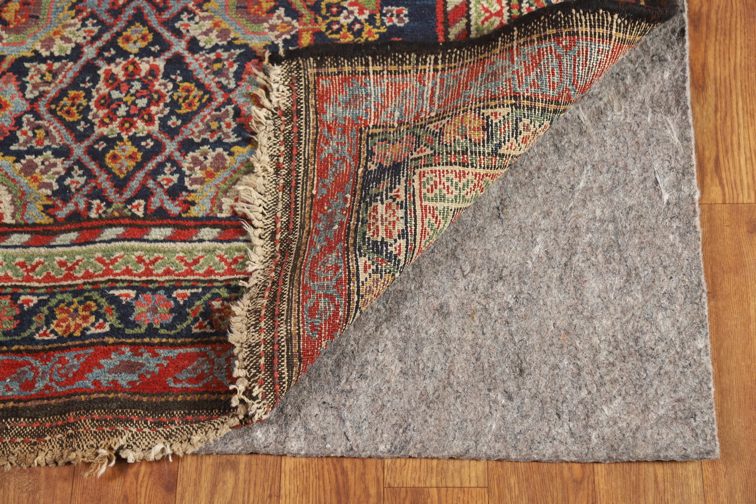 Pre-1900 Antique Vegetable Dye Malayer Persian Runner Rug 3x13