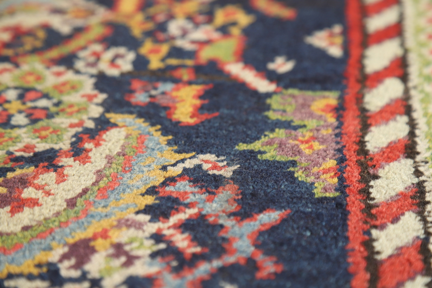 Pre-1900 Antique Vegetable Dye Malayer Persian Runner Rug 3x13