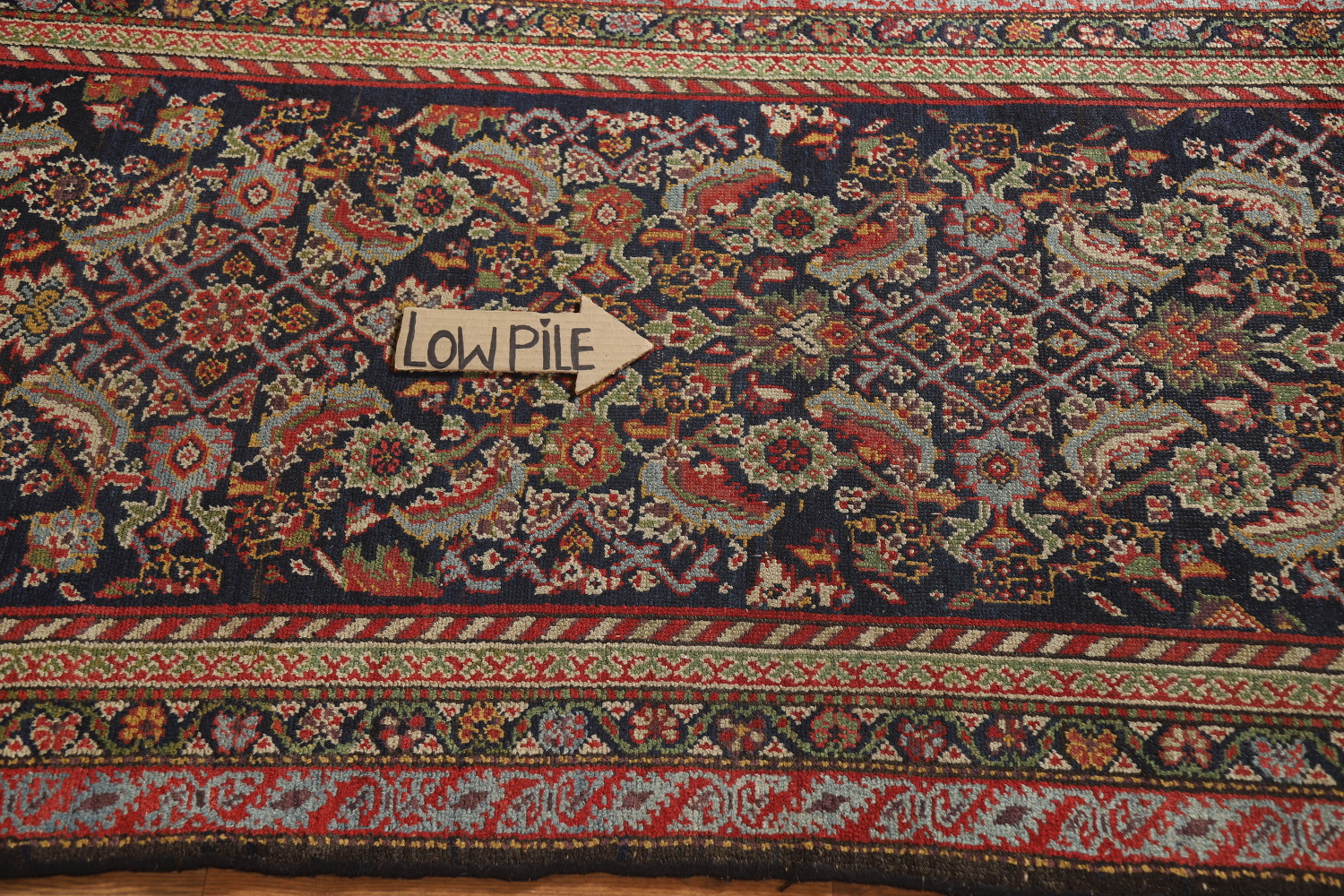 Pre-1900 Antique Vegetable Dye Malayer Persian Runner Rug 3x13