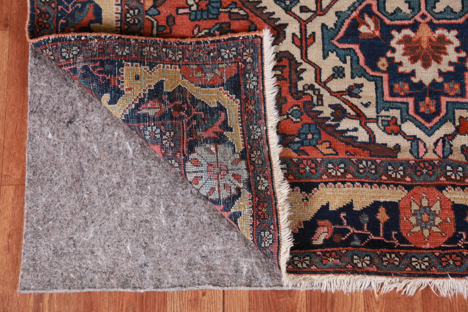Pre-1900 Vegetable Dye Sarouk Farahan Persian Rug 4x7