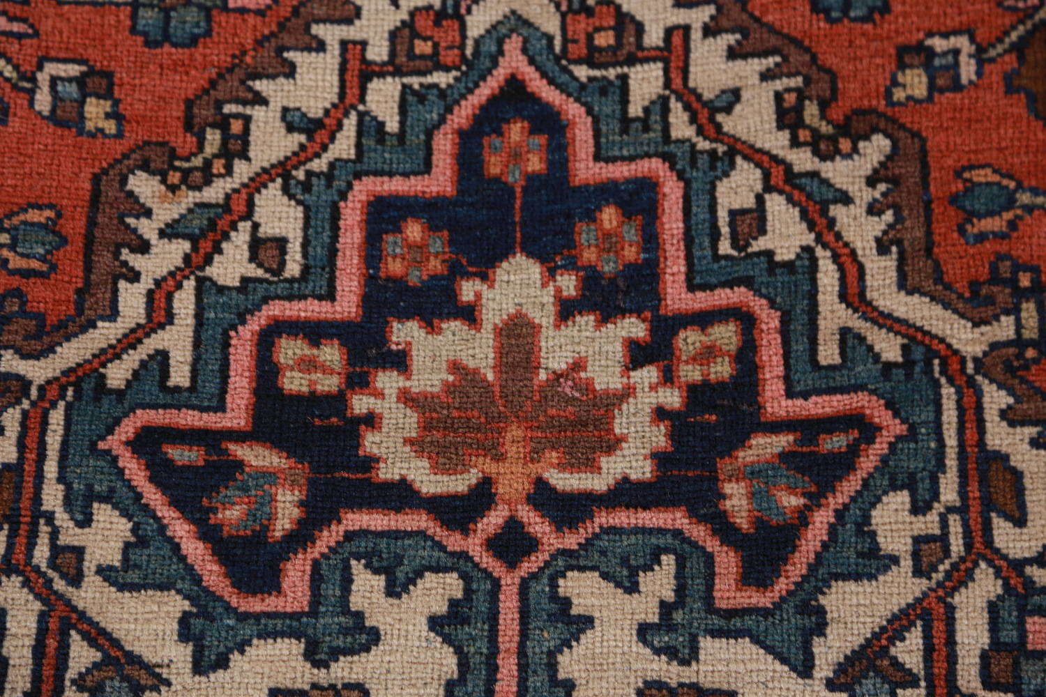 Pre-1900 Vegetable Dye Sarouk Farahan Persian Rug 4x7
