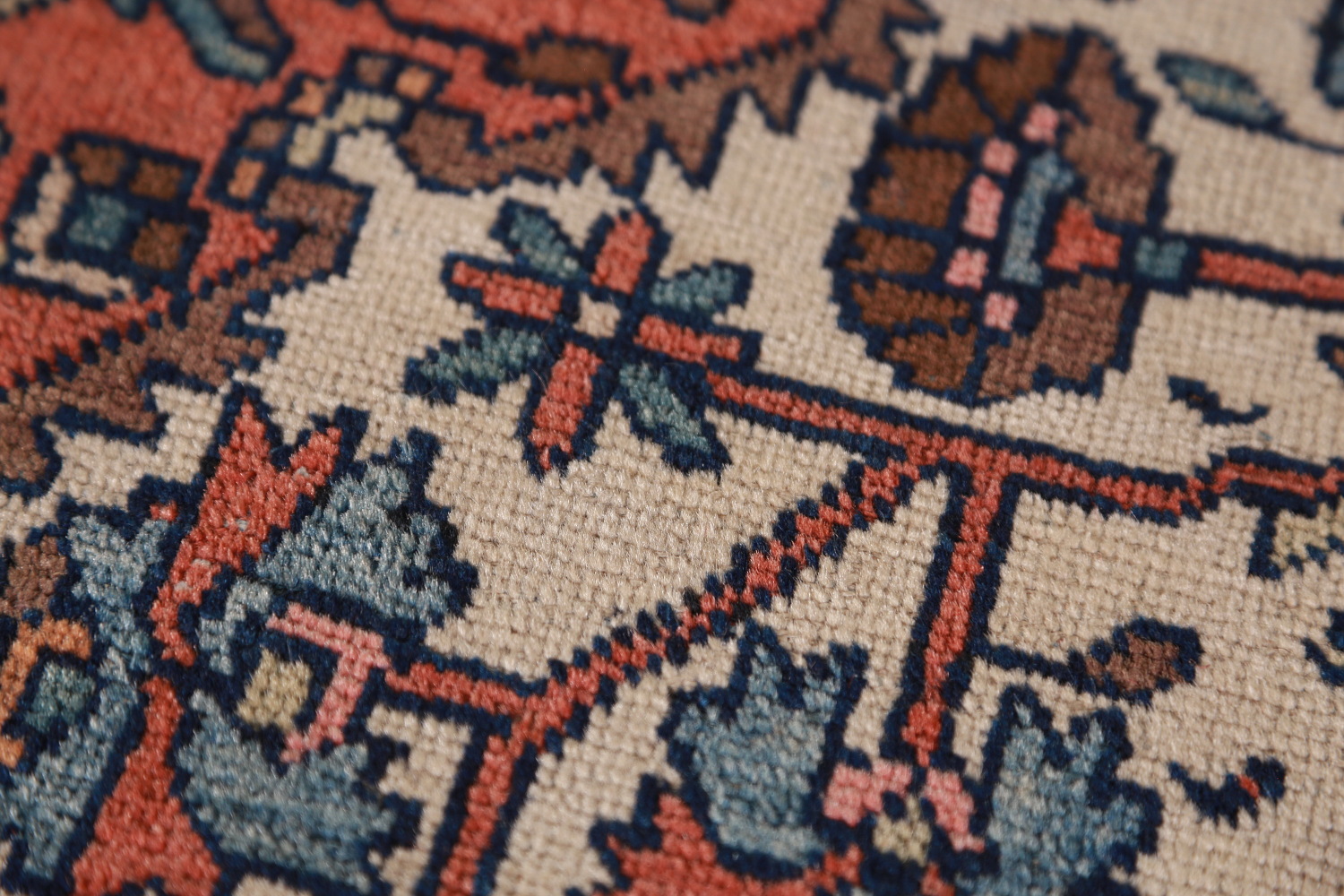Pre-1900 Vegetable Dye Sarouk Farahan Persian Rug 4x7
