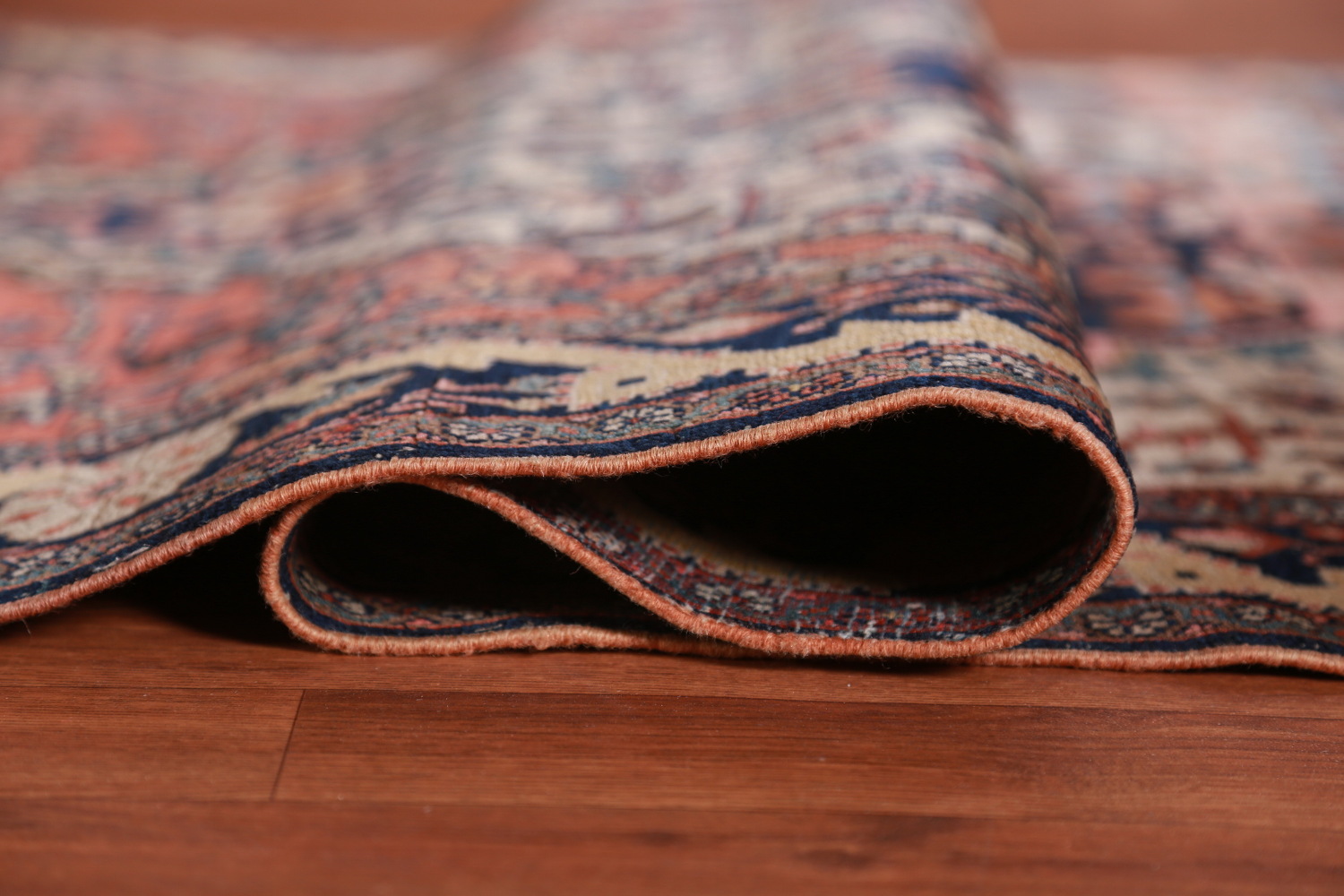 Pre-1900 Vegetable Dye Sarouk Farahan Persian Rug 4x7