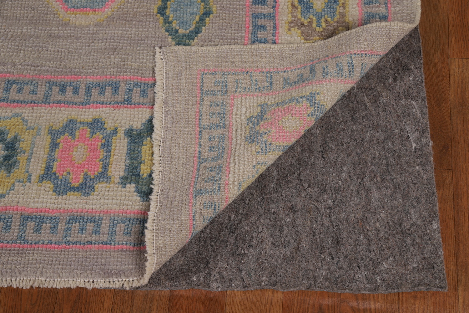 Light Purple Handmade Oushak Vegetable Dye Area Rug 8x11