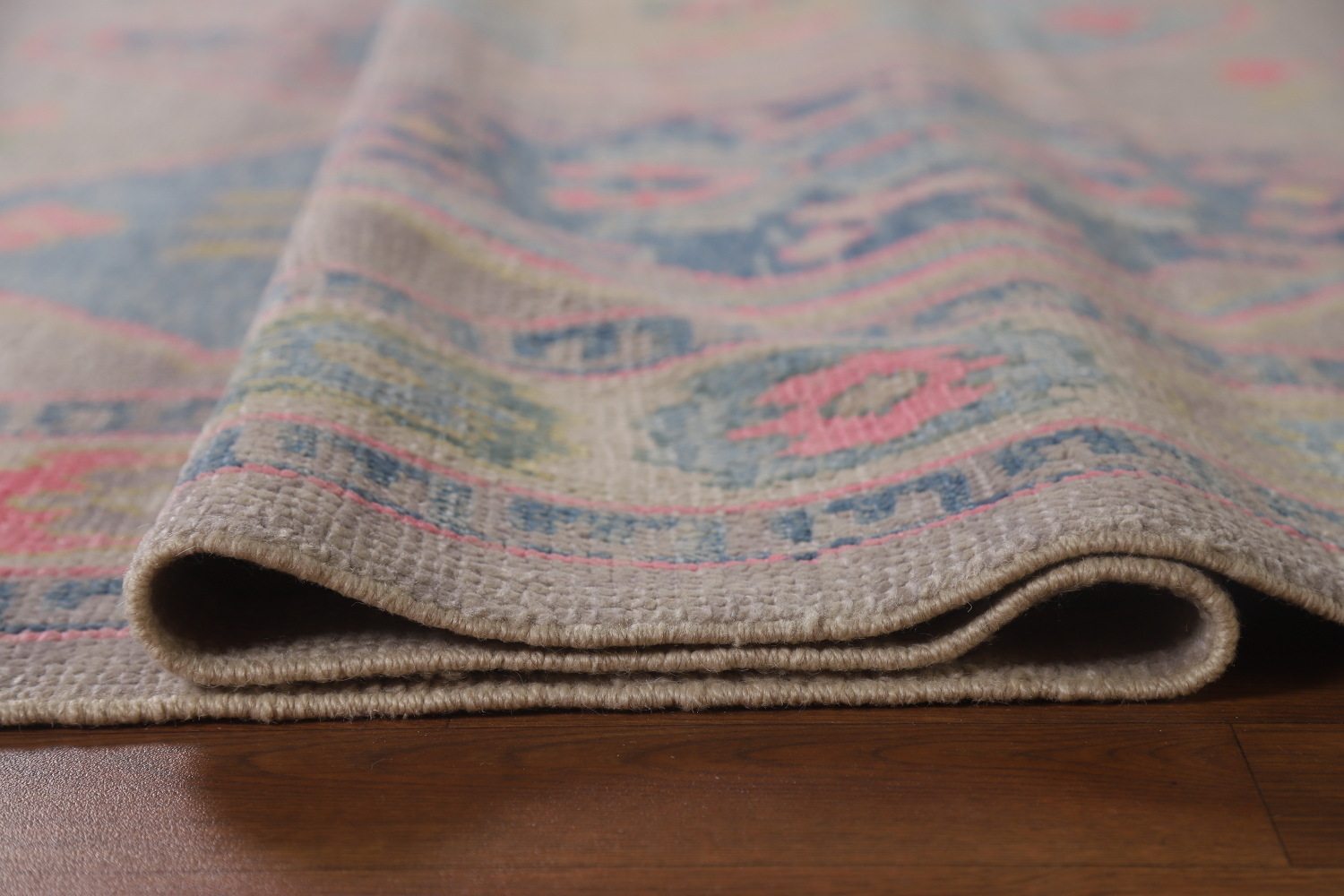 Light Purple Handmade Oushak Vegetable Dye Area Rug 8x11