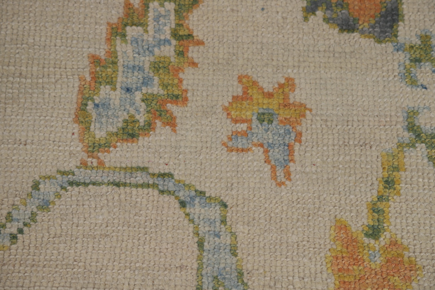 Vegetable Dye Floral Oushak Turkish Area Rug 8x10