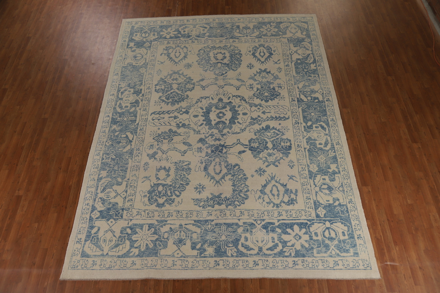 Vegetable Dye Wool Oushak Turkish Area Rug 9x12