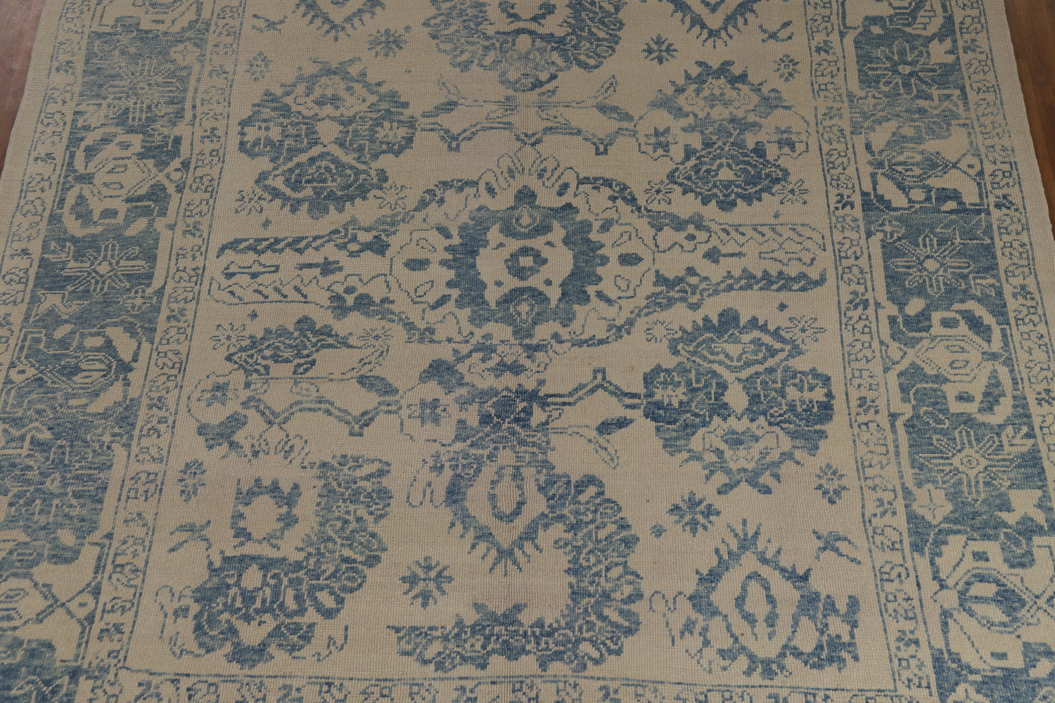 Vegetable Dye Wool Oushak Turkish Area Rug 9x12
