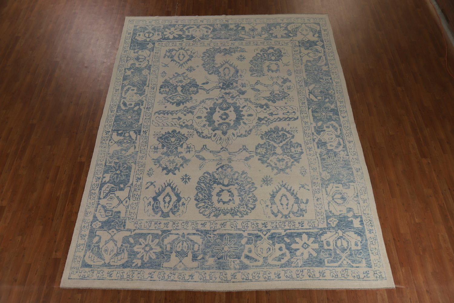 Vegetable Dye Wool Oushak Turkish Area Rug 9x12