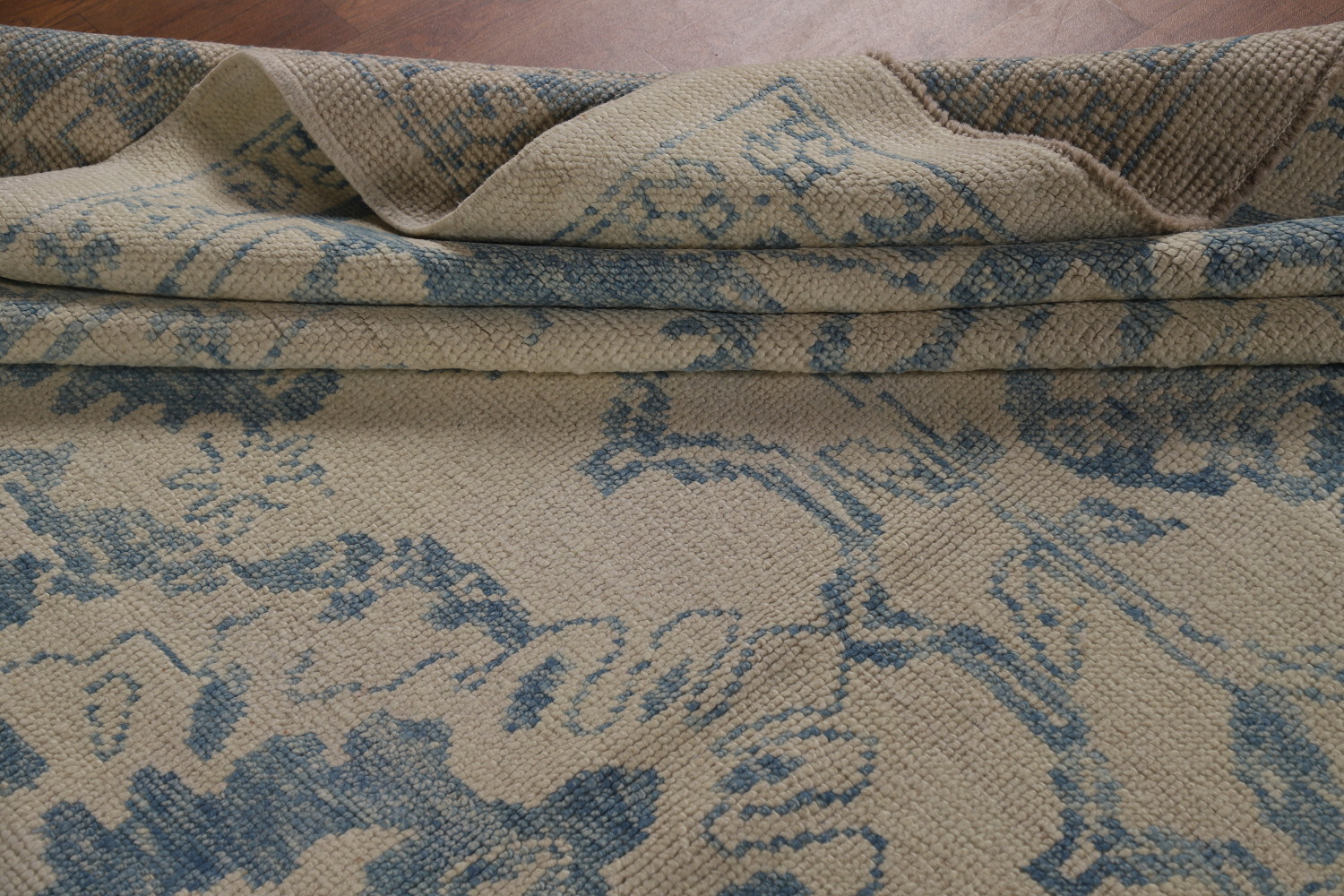Vegetable Dye Wool Oushak Turkish Area Rug 9x12