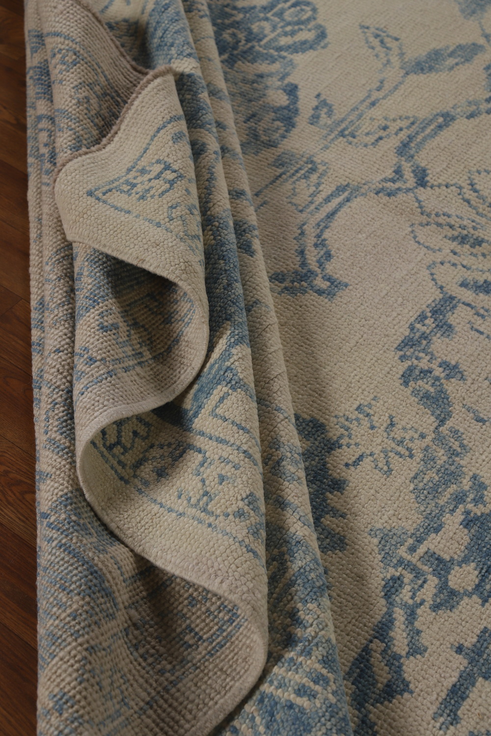 Vegetable Dye Wool Oushak Turkish Area Rug 9x12
