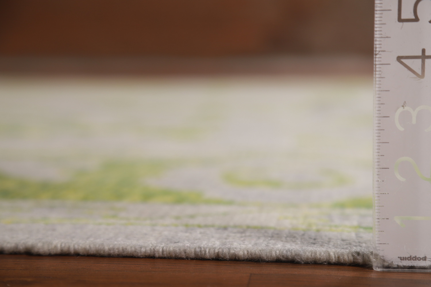 Gray & Green Floral Oushak Vegetable Dye Large Rug 9x14