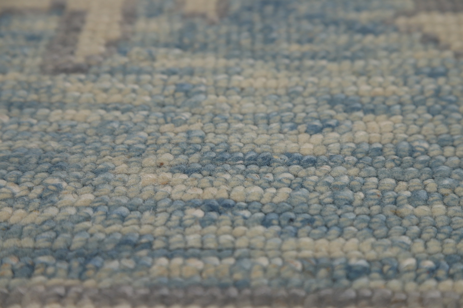 Handmade Blue Oushak Vegetable Dye Area Rug 9x13