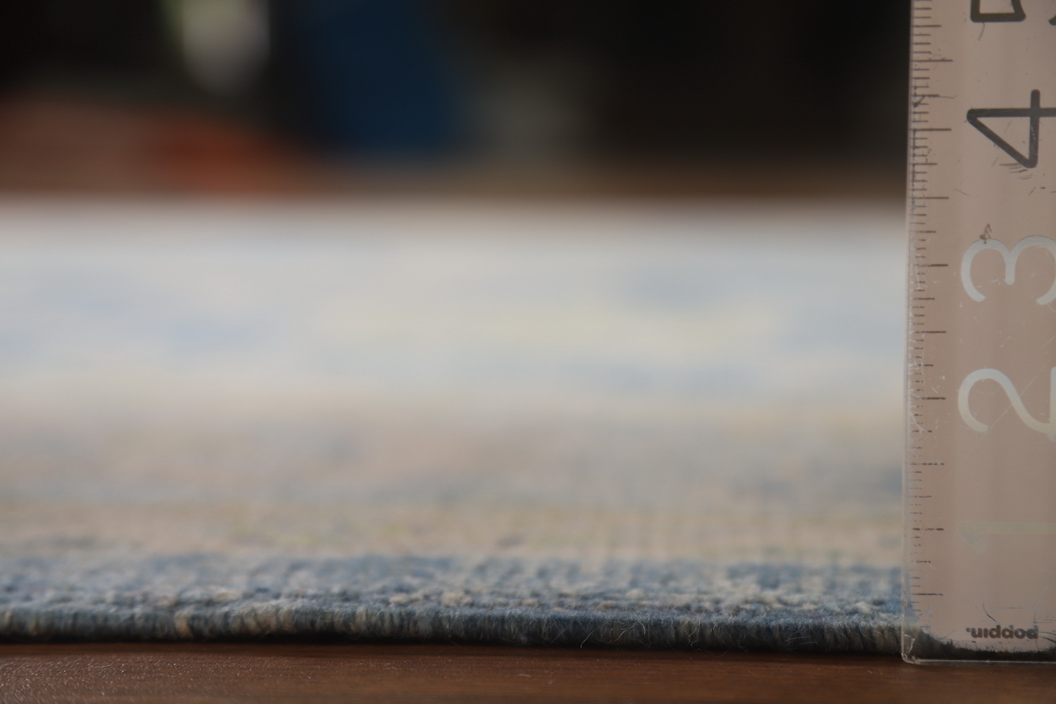 Handmade Floral Blue Oushak Vegetable Dye Area Rug 8x10