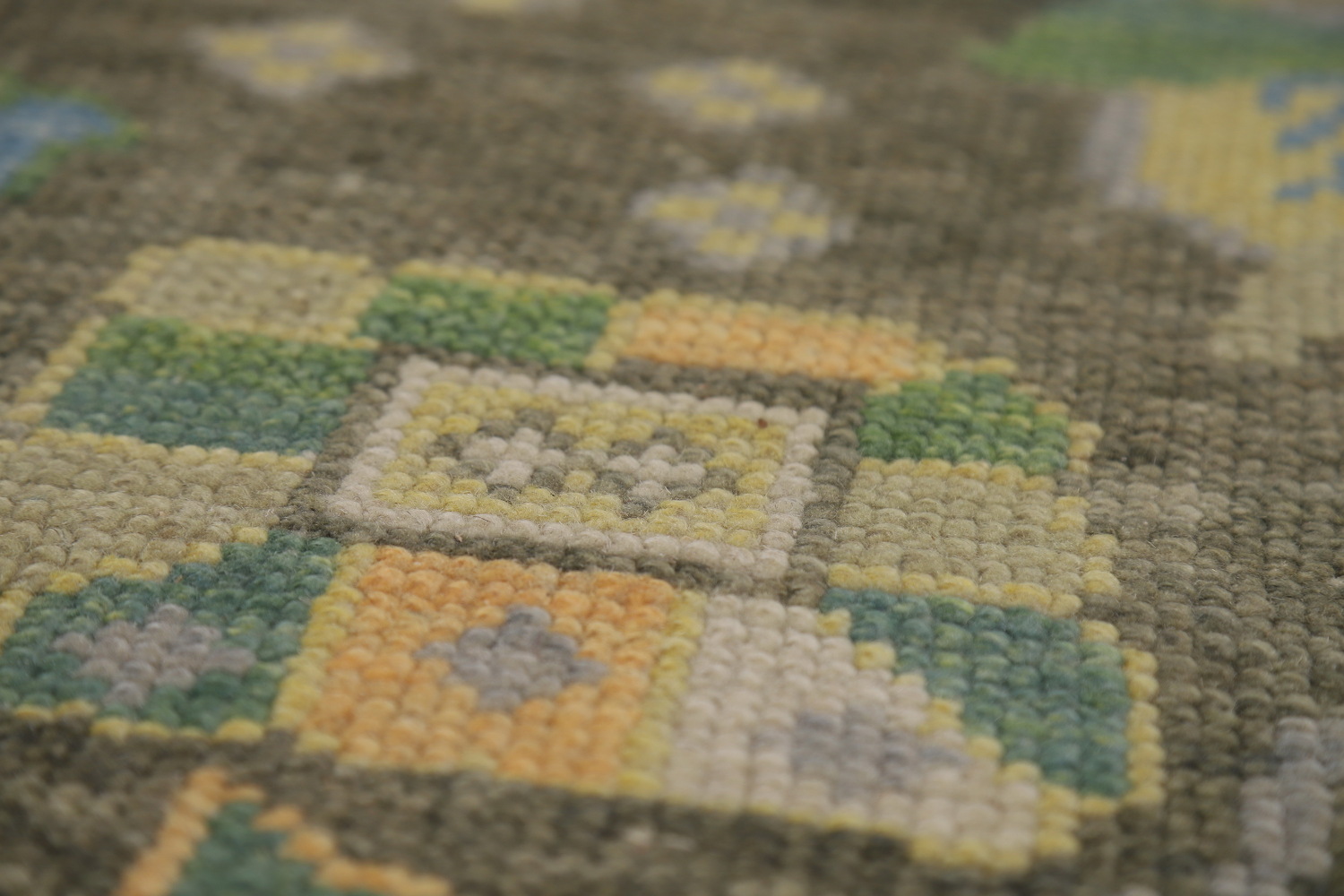 Vegetable Dye Floral Oushak Turkish Area Rug 8x10