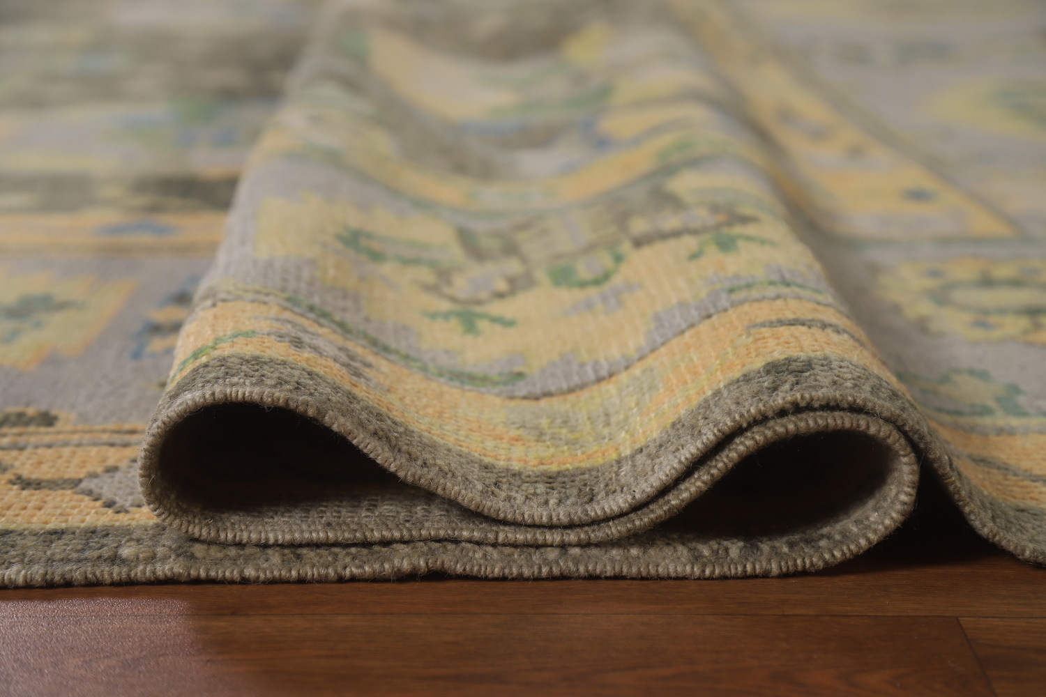 Vegetable Dye Floral Oushak Turkish Area Rug 8x10