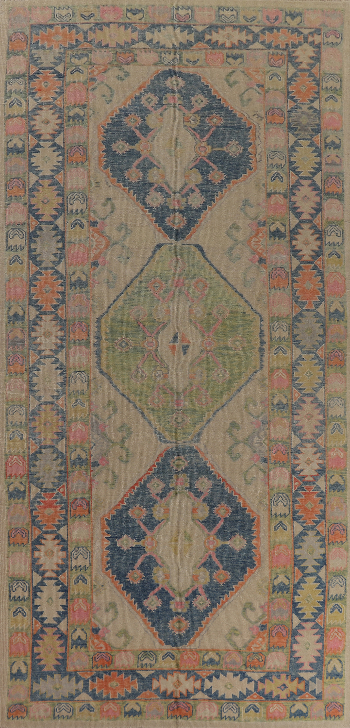 Vegetable Dye Oushak Turkish Area Rug 6x14