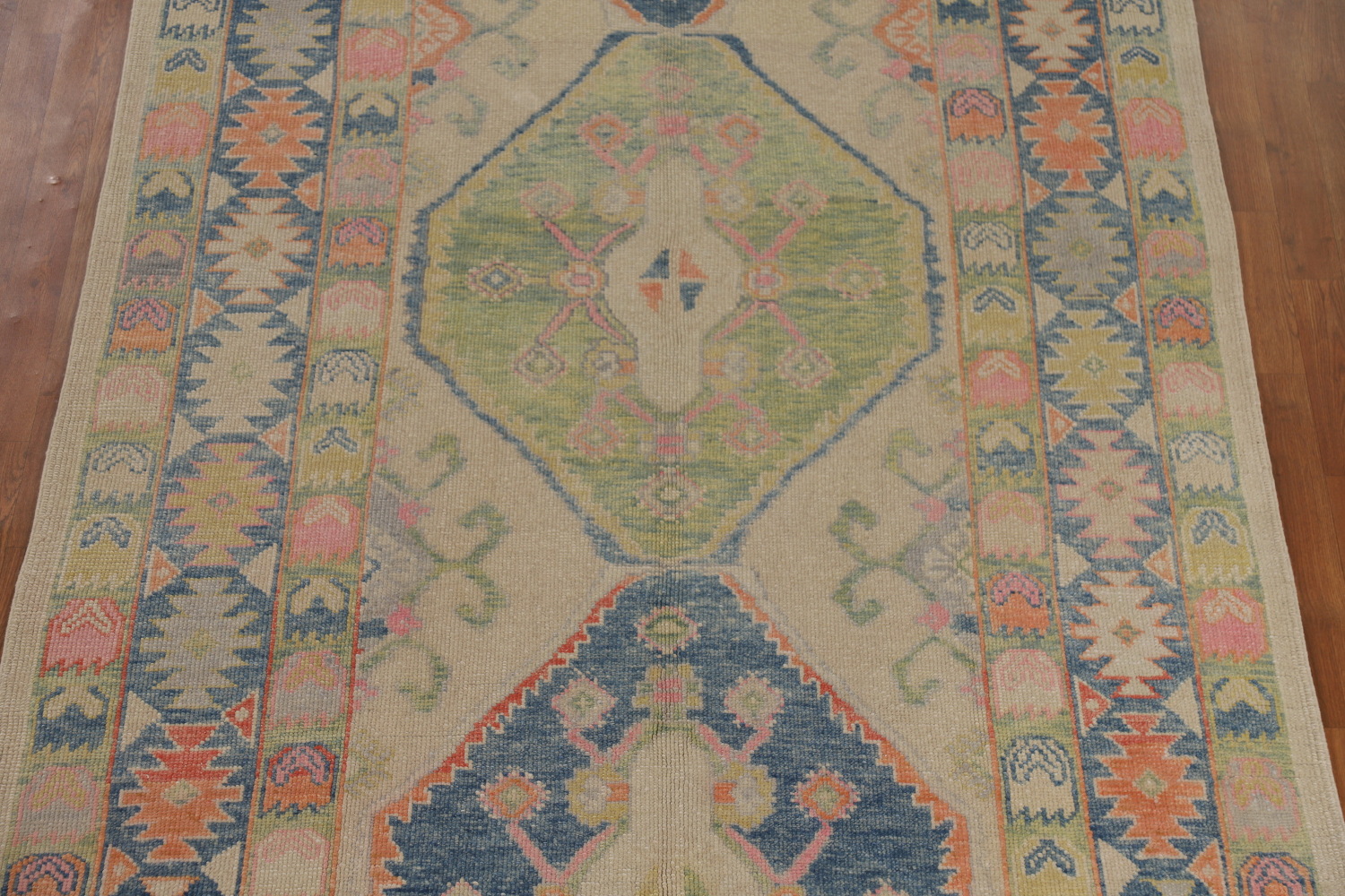 Vegetable Dye Oushak Turkish Area Rug 6x14