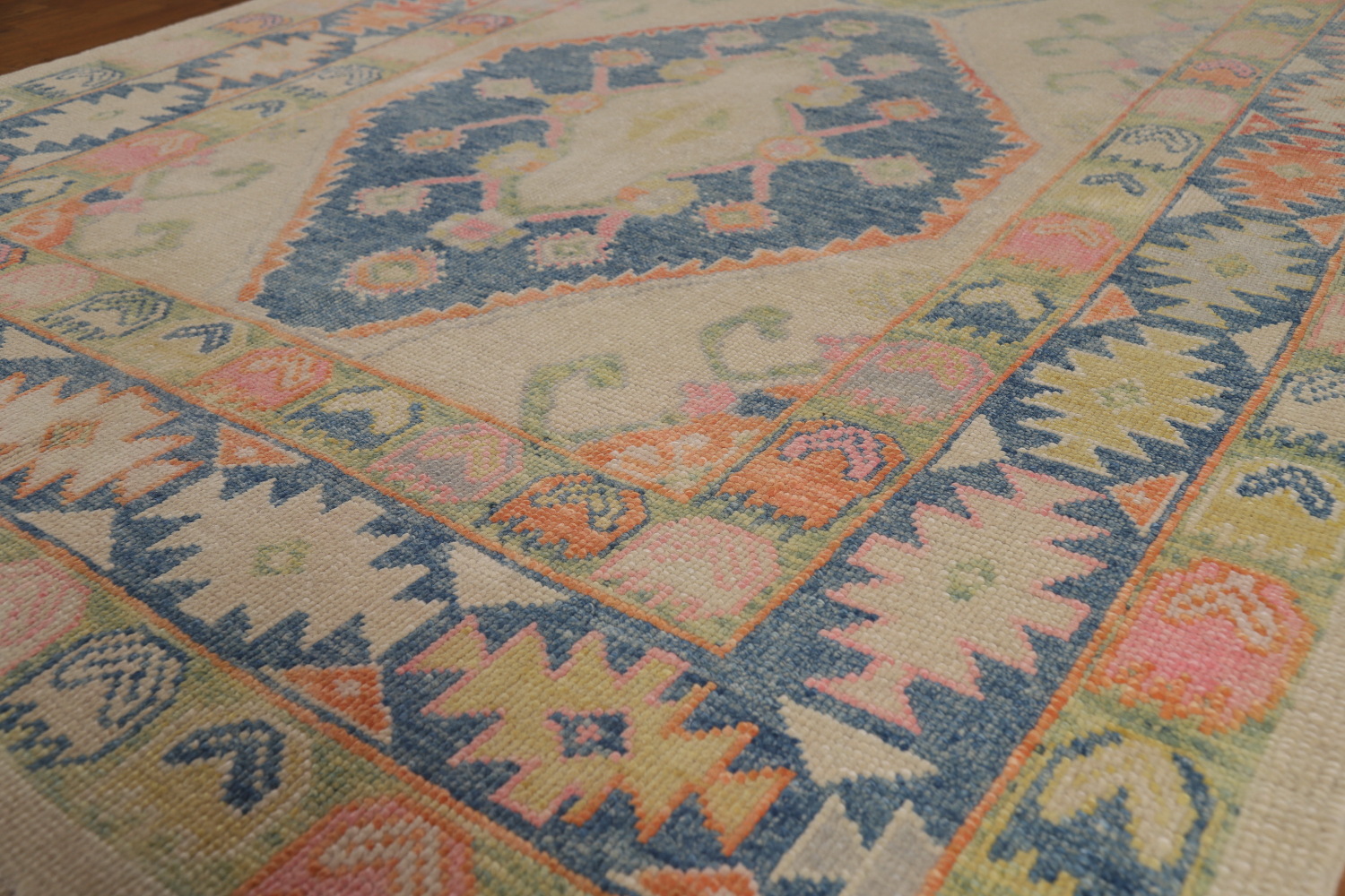 Vegetable Dye Oushak Turkish Area Rug 6x14