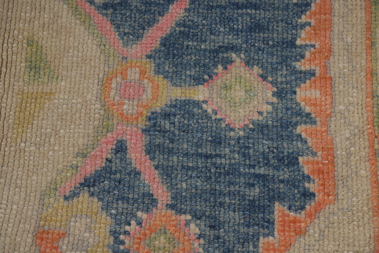 Vegetable Dye Oushak Turkish Area Rug 6x14