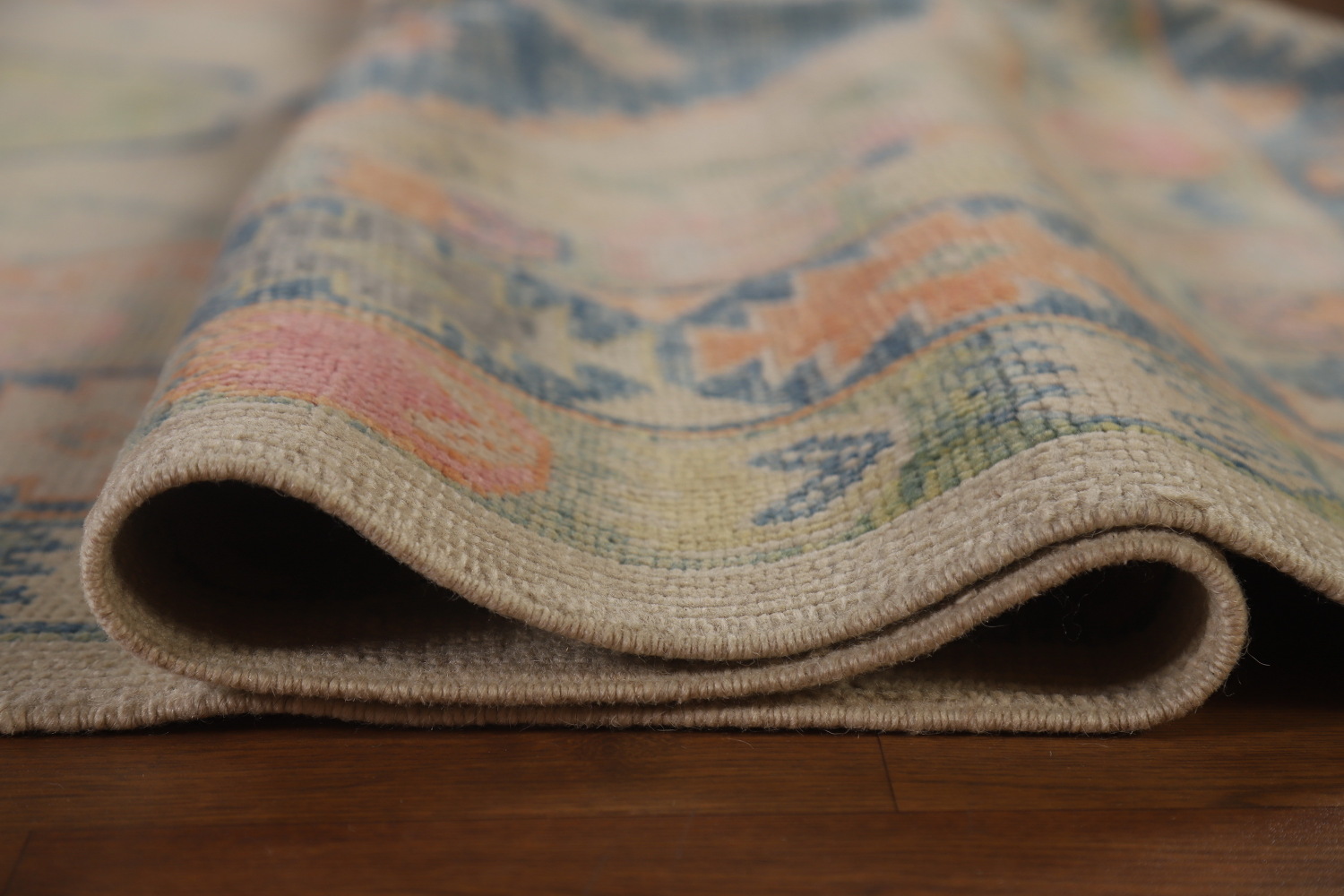 Vegetable Dye Oushak Turkish Area Rug 6x14