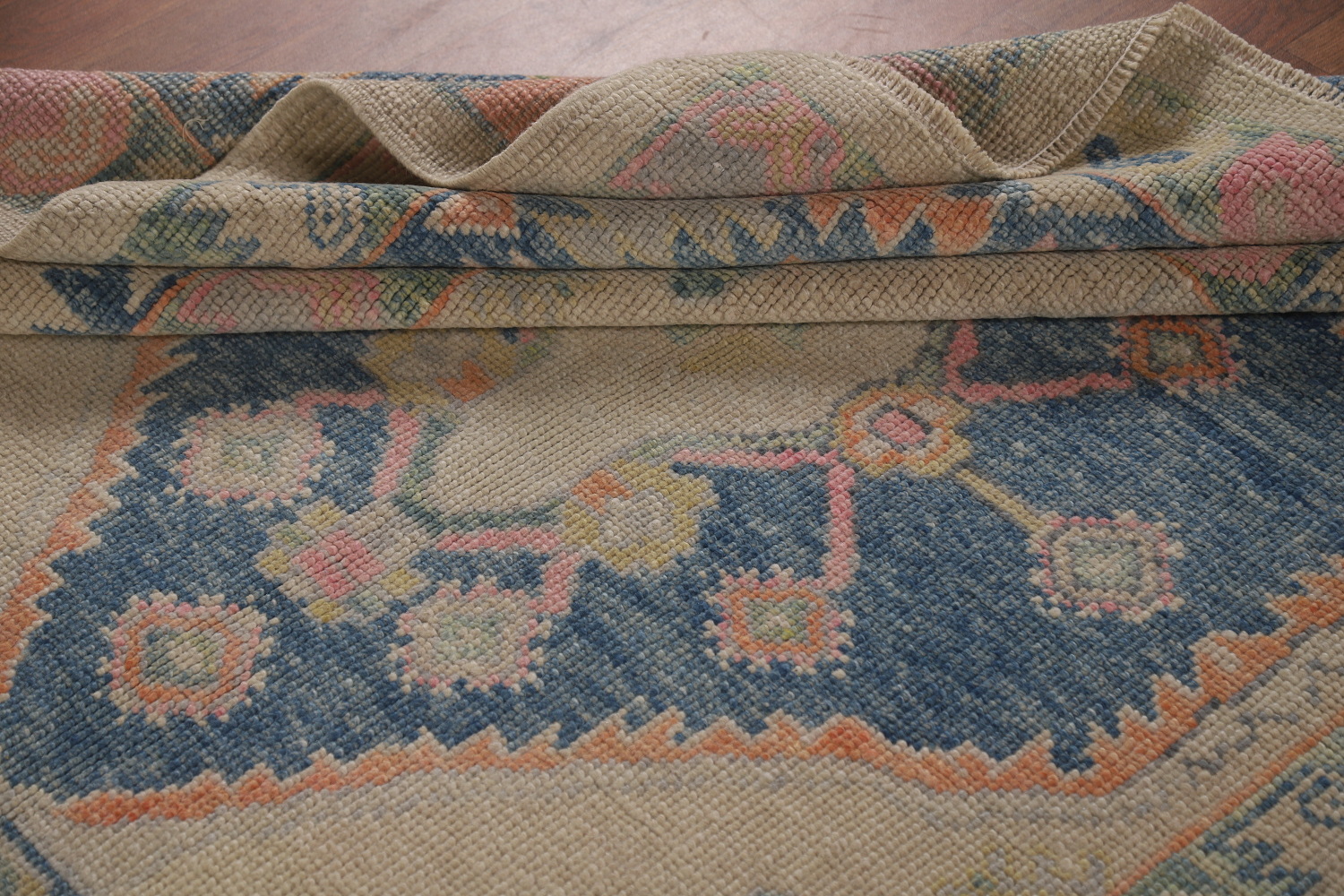 Vegetable Dye Oushak Turkish Area Rug 6x14