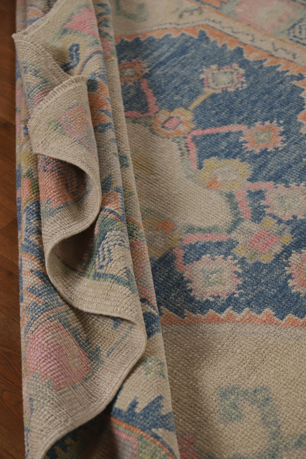 Vegetable Dye Oushak Turkish Area Rug 6x14
