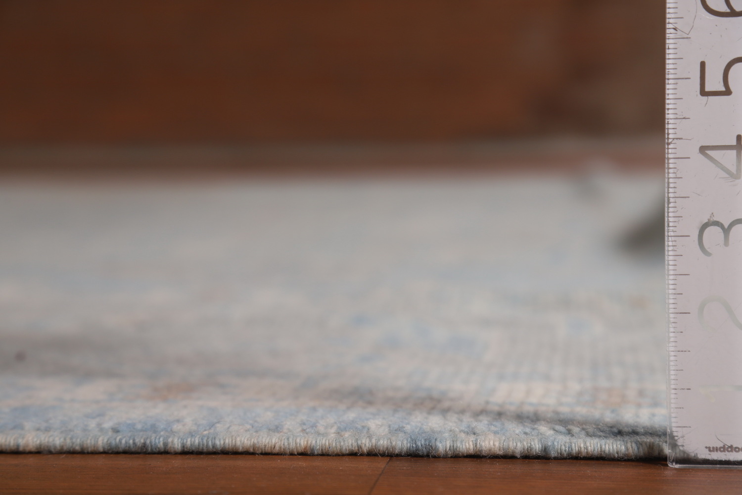 All-Over Blue Vegetable Dye Oushak Turkish Large Rug 11x15