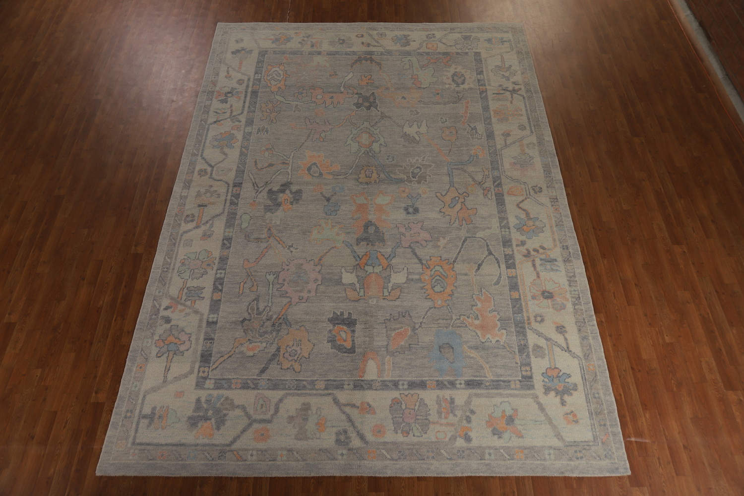 Vegetable Dye Oushak Turkish Area Rug 9x13